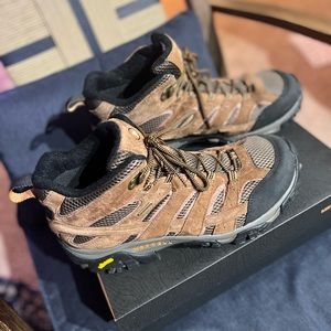 Merrell Men's Sz 11.5 High Rise Hiking Boots Tan Forestbound Mid WP J16495 New